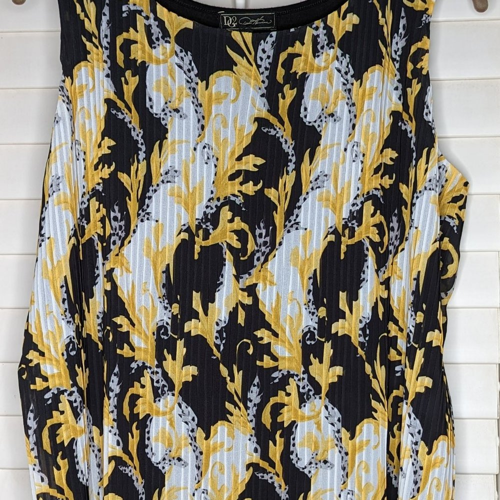 DG2 by Diane Gilman Pleated Easy Tank
